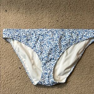 Hollister Blue and White Bikini Bottom